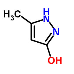 5-甲基-1H-吡唑-3-醇结构式