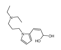 3-[1-[3-(diethylamino)propyl]pyrrol-2-yl]prop-2-ene-1,1-diol Structure