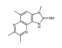 2-AMINO-3,5,7,8-TETRAMETHYLIMIDAZO(4,5-F)QUINOXALINE结构式