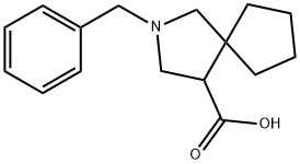 2-苄基-2-氮杂螺[4.4]壬烷-4-羧酸结构式