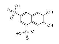 6,7-dihydroxy-naphthalene-1,3-disulfonic acid结构式