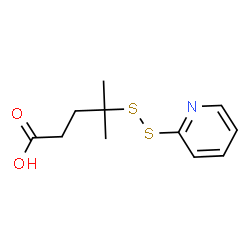 4-Methyl-4-(pyridin-2-yldisulfanyl)pentanoic acid Structure
