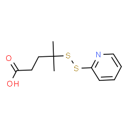 4-Methyl-4-(pyridin-2-yldisulfanyl)pentanoic acid structure