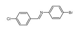 4-bromo-N-(4-chlorobenzylidene)aniline Structure