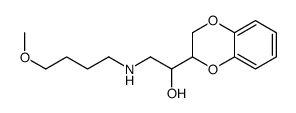 α-[[(4-Methoxybutyl)amino]methyl]-1,4-benzodioxane-2-methanol Structure