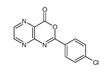 2-(4-Chlorophenyl)-4H-pyrazino[2,3-d][1,3]oxazin-4-one结构式