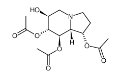 1,6,7,8-Indolizinetetrol, octahydro-, 1,7,8-triacetate, 1S-(1.alpha.,6.beta.,7.alpha.,8.beta.,8a.beta.)- structure