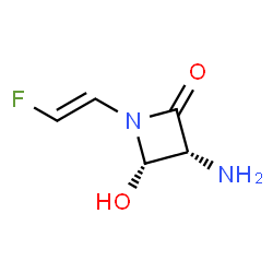 2-Azetidinone,3-amino-1-(2-fluoroethenyl)-4-hydroxy-,cis-(9CI) structure