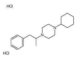 1-cyclohexyl-4-(1-phenylpropan-2-yl)piperazine,dihydrochloride Structure