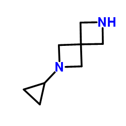 2-Cyclopropyl-2,6-diazaspiro[3.3]heptane结构式