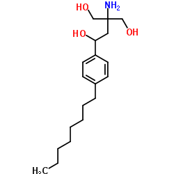 3-Amino-3-(hydroxymethyl)-1-(4-octylphenyl)-1,4-butanediol Structure