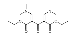 diethyl 1,5-bis(dimethylamino)-3-oxopenta-1,4-diene-2,4-dicarboxylate Structure