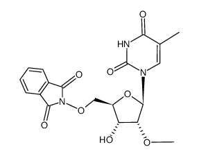 2'-O-methyl-5'-O-phthalimido-5-methyluridine结构式