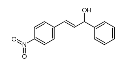 3-(4-nitrophenyl)-1-phenylprop-2-en-1-ol结构式