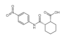 (1R,2S)-2-((4-nitrophenyl)carbamoyl)cyclohexanecarboxylic acid结构式