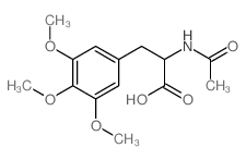 2-acetamido-3-(3,4,5-trimethoxyphenyl)propanoic acid结构式