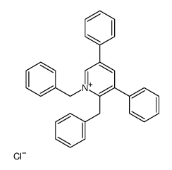 1,2-dibenzyl-3,5-diphenylpyridin-1-ium,chloride结构式