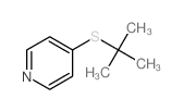 Pyridine, 4- (tert-butylthio)- Structure