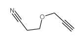 Propanenitrile,3-(2-propyn-1-yloxy)- Structure