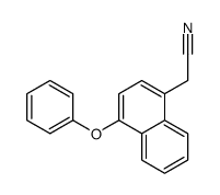 2-(4-phenoxynaphthalen-1-yl)acetonitrile结构式