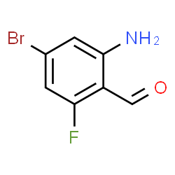 2-Amino-4-bromo-6-fluorobenzaldehyde structure