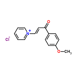 1-(4-METHOXYPHENYL)-3-PYRIDINIUM-1-YLPROP-2-EN-1-ONE CHLORIDE结构式