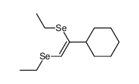(Z)-(1-cyclohexylethene-1,2-diyl)bis(ethylselane)结构式