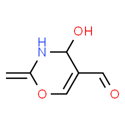 2H-1,3-Oxazine-5-carboxaldehyde, 3,4-dihydro-4-hydroxy-2-methylene- (9CI) Structure