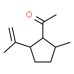 Ethanone, 1-[2-methyl-5-(1-methylethenyl)cyclopentyl]- (9CI) Structure