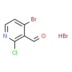4-Bromo-2-chloropyridine-3-carbaldehyde hydrobromide structure