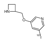 3-[[(2S)-azetidin-2-yl]methoxy]-5-iodanylpyridine结构式