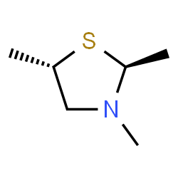 Thiazolidine, 2,3,5-trimethyl-, (2R,5R)-rel- (9CI)结构式