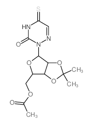 [7,7-dimethyl-2-(3-oxo-5-sulfanylidene-1,2,4-triazin-2-yl)-3,6,8-trioxabicyclo[3.3.0]oct-4-yl]methyl acetate结构式