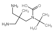 Carbamic acid, [3-amino-2-(aminomethyl)-2-methylpropyl]-, 1,1-dimethylethyl structure