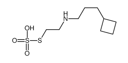 3-(2-sulfosulfanylethylamino)propylcyclobutane Structure