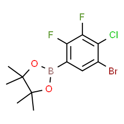 5-Bromo-4-chloro-2,3-difluorophenylboronic acid pinacol ester Structure