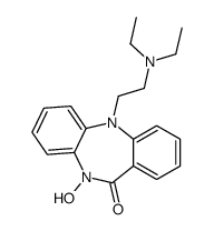 11-[2-(diethylamino)ethyl]-5-hydroxybenzo[b][1,4]benzodiazepin-6-one结构式