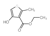 3-Thiophenecarboxylicacid, 4-hydroxy-2-methyl-, ethyl ester structure