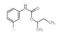 Carbamic acid,N-(3-chlorophenyl)-, 1-methylpropyl ester Structure