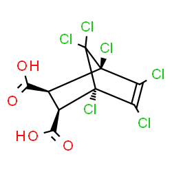 Bicyclo[2.2.1]hept-5-ene-2,3-dicarboxylic acid, 1,4,5,6,7,7-hexachloro-, (endo,endo)- structure