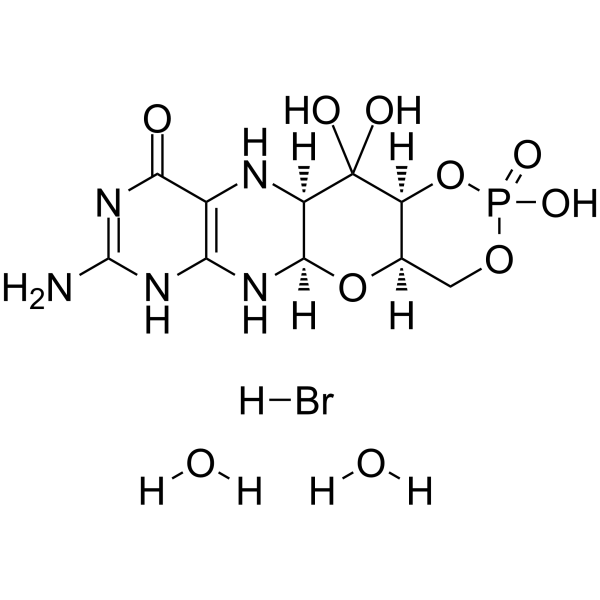 Fosdenopterin hydrobromide dihydrate Structure