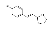 2-[2-(4-chlorophenyl)ethenyl]-1,3-dioxolane Structure