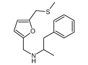 α-Methyl-N-[5-(methylthiomethyl)furfuryl]benzeneethanamine structure