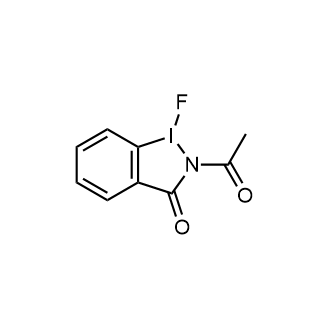 2-Acetyl-1-fluoro-1,2-dihydro-3H-1λ3-benzo[d][1,2]iodazol-3-one(AFBI) Structure