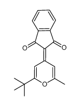 2-(2-tert-butyl-6-methyl-4H-pyran-4-ylidene)-2H-indene-1,3-dione结构式