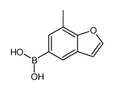 (7-methylbenzofuran-5-yl)boronic acid结构式