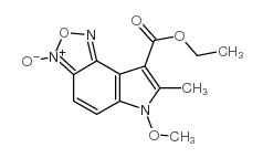 8-(ethoxycarbonyl)-6-methoxy-7-methyl-6h-[1,2,5]oxadiazolo[4,3-e]indol-3-ium-3-olate Structure
