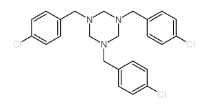 1,3,5-Triazine,1,3,5-tris[(4-chlorophenyl)methyl]hexahydro-结构式