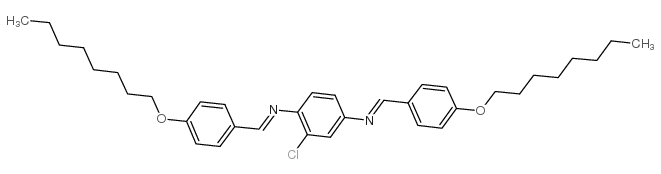 bis(p-octyloxybenzylidene) 2-chloro-1,4-phenylenediamine结构式