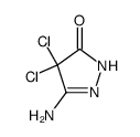 5-amino-4,4-dichloro-2,4-dihydro-pyrazol-3-one Structure